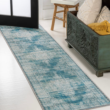 Regis Bohemian Medallion Washable Area Rug